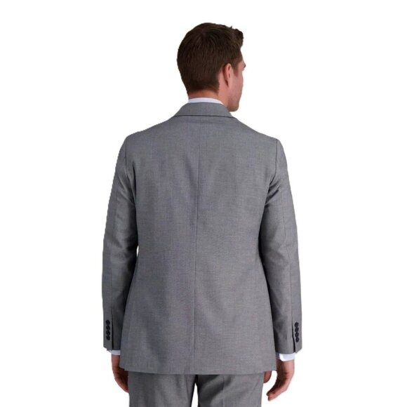 Haggar H26 Tailored Fit & Stretch Fabric Gray Suit Jacket -- Size 38 Regular 38R - Picture 2 of 5